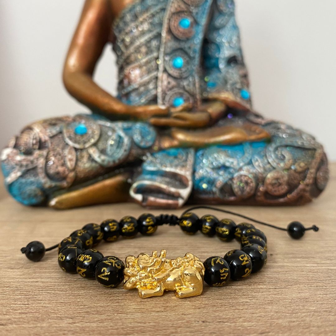 Feng Shui Pixiu™| Pulsera - Buena Fortuna Oro Golfi